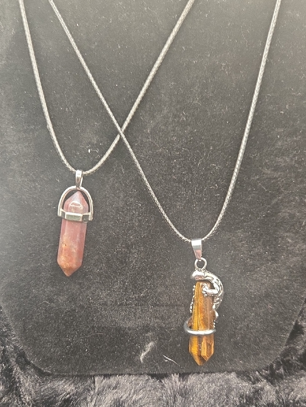 Agate And Tiger Eye Pendent